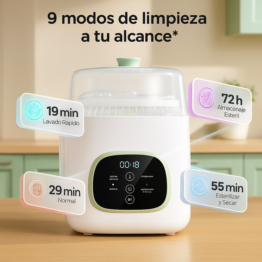Limpia-Biberones Automático Premium
